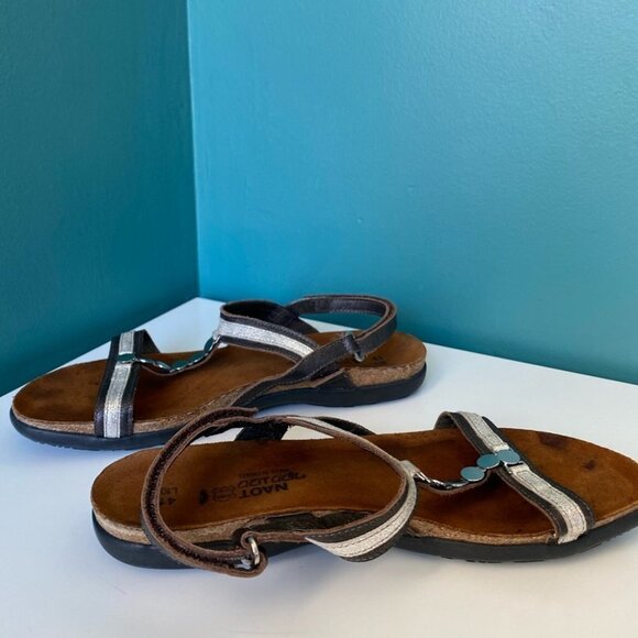 NAOT Embellished Leather Sandals Womens Size 10 Eur 41 - Picture 6 of 9